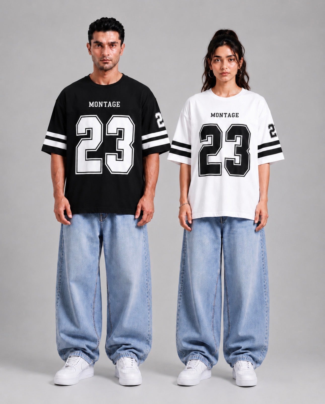 MONTAGE 23 — Black & White 2-Pack Oversized Jersey