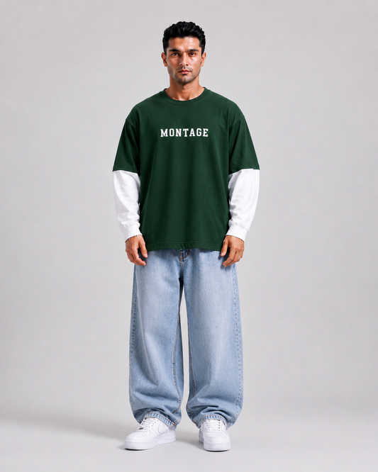 MONTAGE Layered Oversized Tee