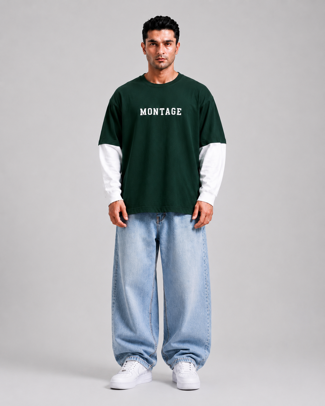MONTAGE Layered Oversized Tee
