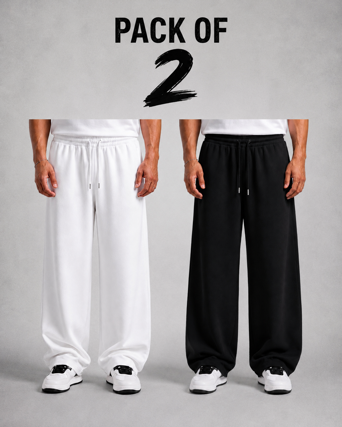 Pack of 2 Signature Wide-Leg Trouser