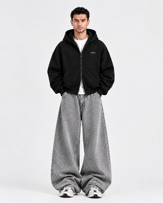 MONTAGE Oversized Zip-Up Hoodie